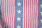 Vintage 1990s Lemon Grass All Over Print American Flag Button Up Shirt / 1990s Button Up / Vintage Flannel / Basic Button Up
