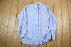 Vintage 1990s Blank Blue Prado Button Up Shirt
