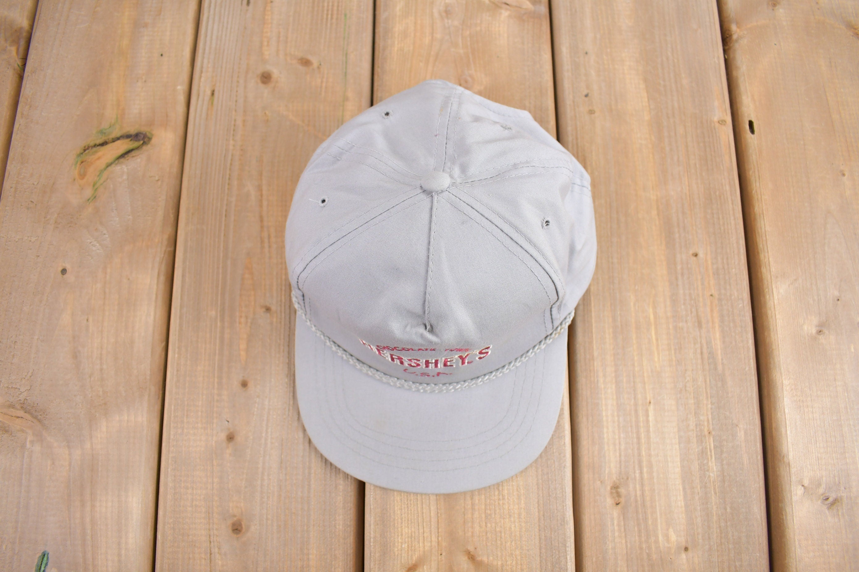 Vintage 1990s Hersheys Chocolate Town USA Snap Back Hat