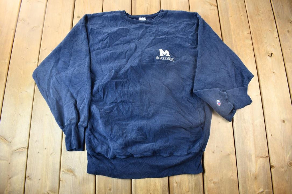 Vintage 1990s Mercersburg Champion Reverse Weave Crewneck Sweatshirt / Made In USA / Heavy Weight / 90s Champion