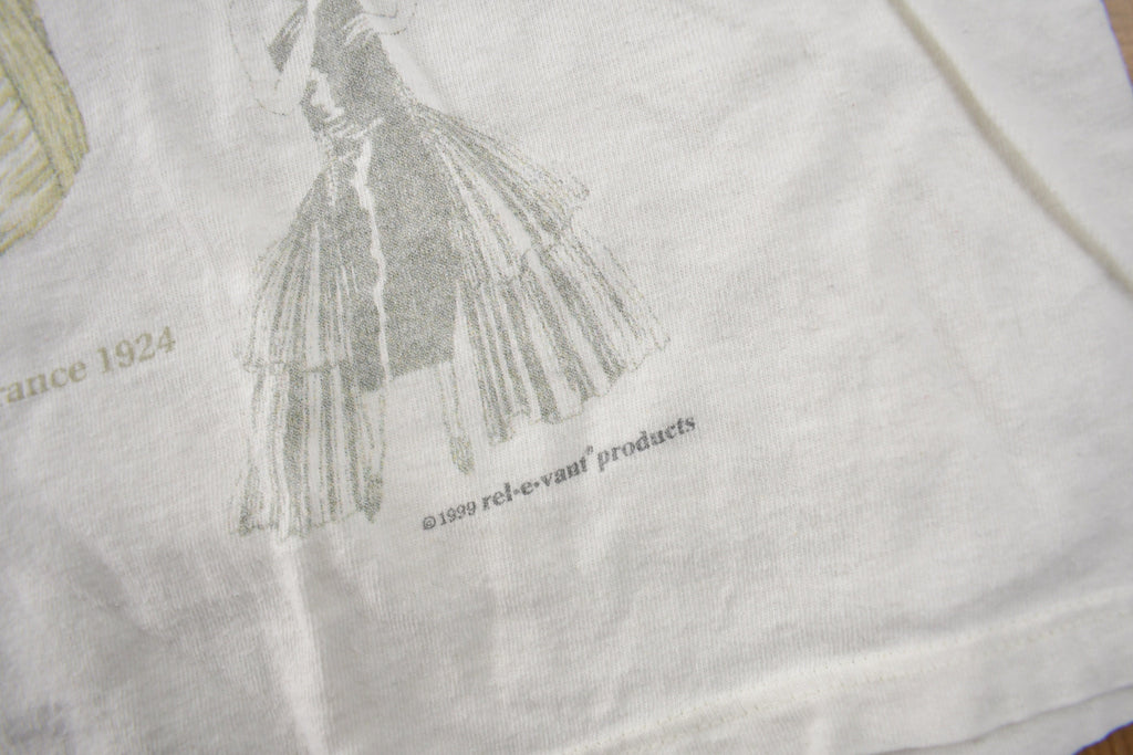 Vintage 1999 Fashion Of The Millennium All Over Print Graphic T Shirt Made In USA