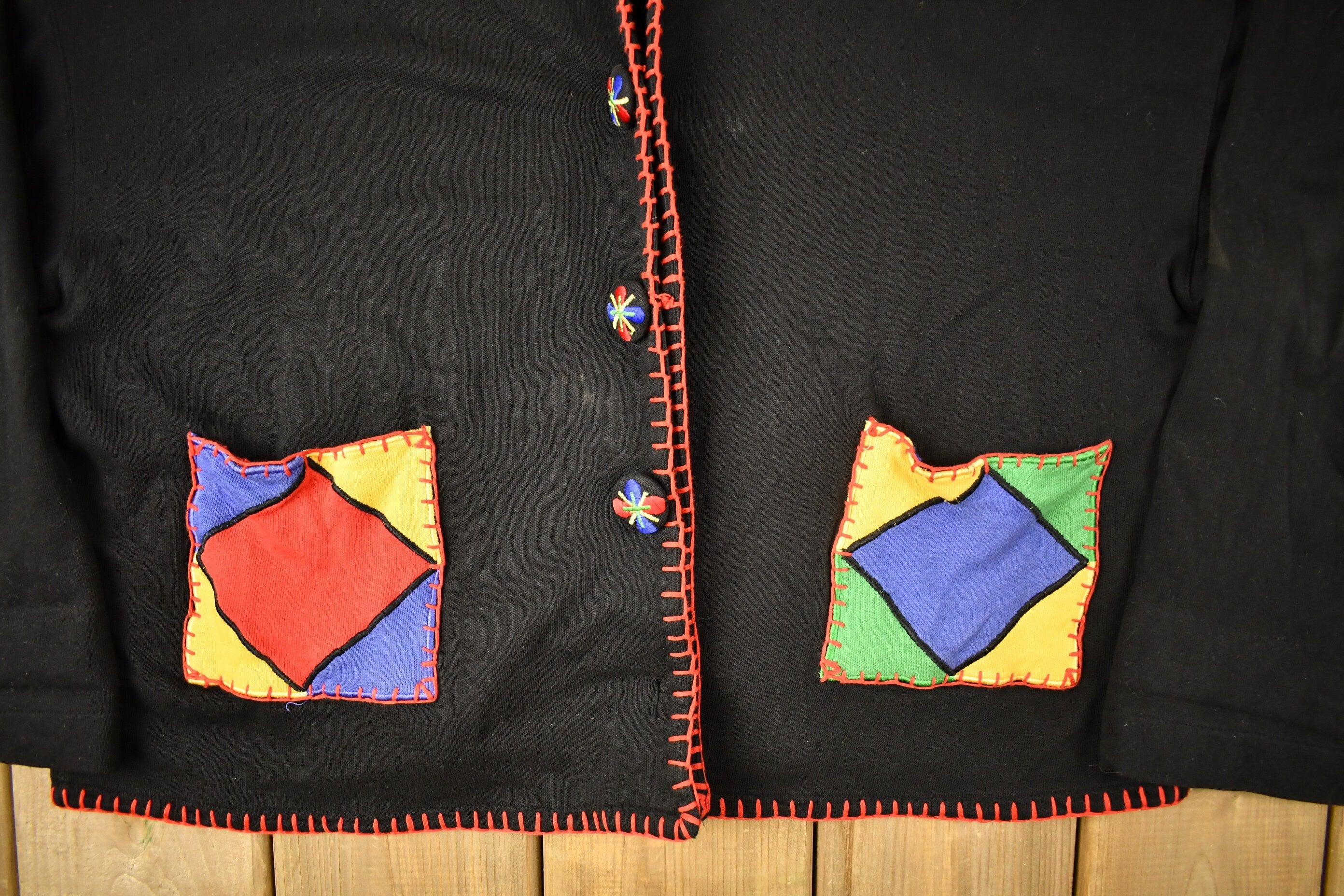 Vintage 1990s Carole Little Sport Cardigan Sweater