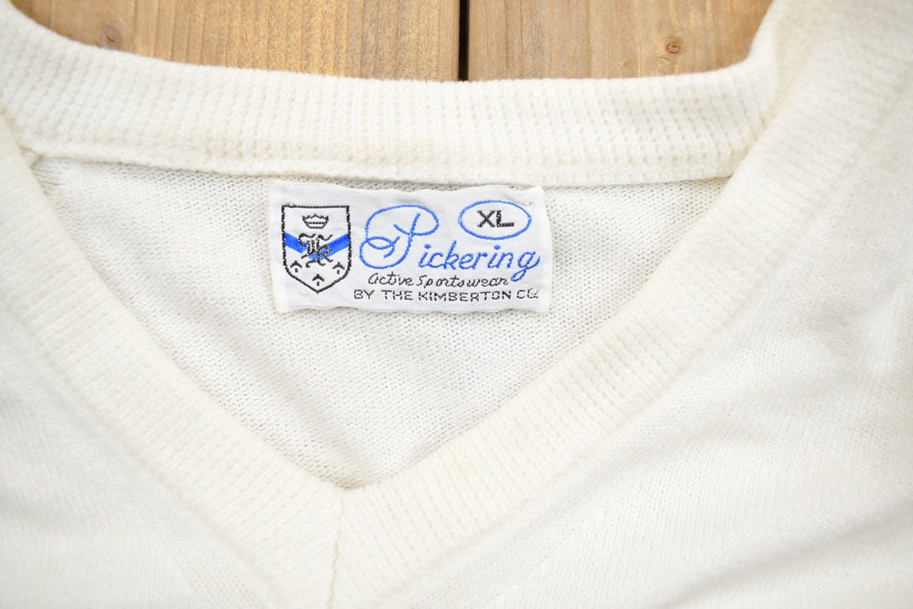 Vintage 1990s Pickering Active Sportswear V-Neck Sweatshirt
