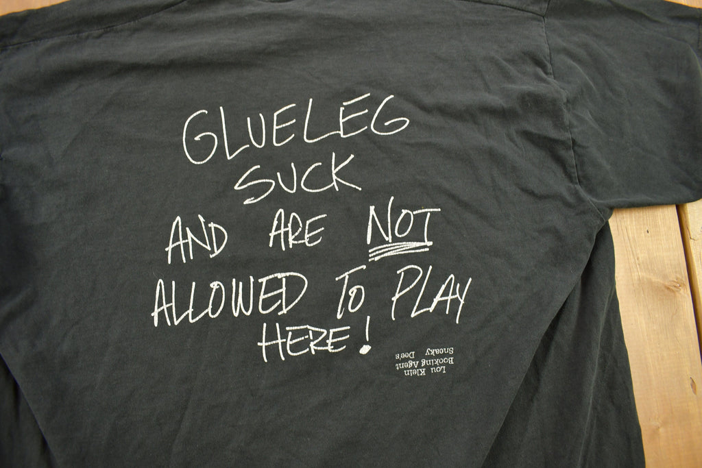 Vintage 1990s Glueleg Canadian Band T-shirt