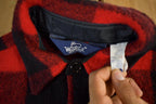 Vintage 1980s Woolrich Buffalo Plaid Flannel Button Up Shirt Men's Large