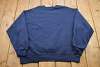 Vintage 1990s HIS Navy Blue Blank Crewneck Sweatshirt