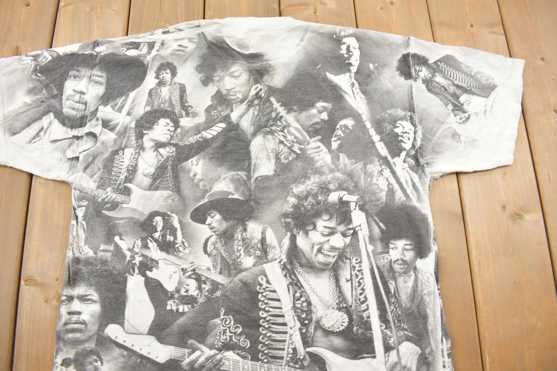 Vintage 1996 Jimi Hendrix All Over Print Band T-shirt