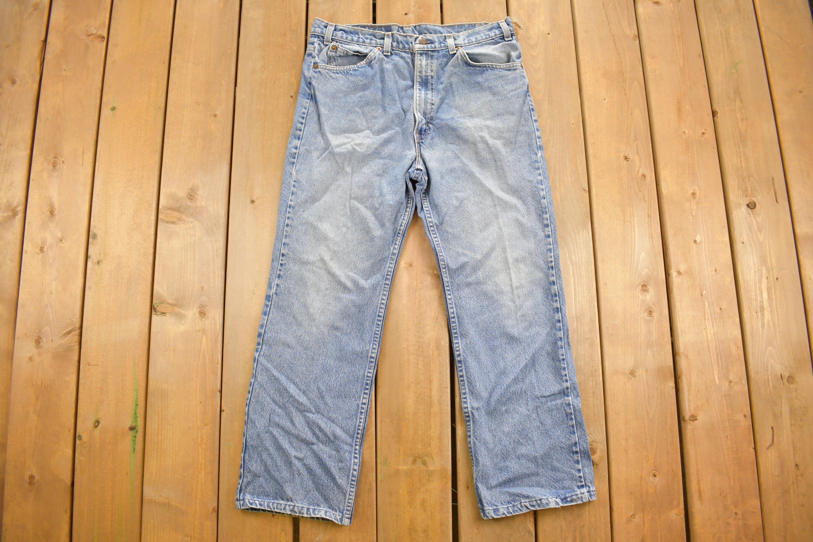 Vintage 1980s Levi's Orange Tab Jeans Size 34 x 26.5