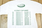 Vintage 2003 Edmonton Eskimos Grey Cup Champions Souvenir T-Shirt Mens M