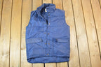 Vintage 1990s Classics Navy Puffer Vest