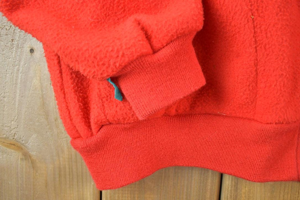 Vintage 1990s Red Fleece Sweater