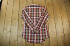 Vintage 1990s Wedgefield Flannel Checkered Button Up Shirt