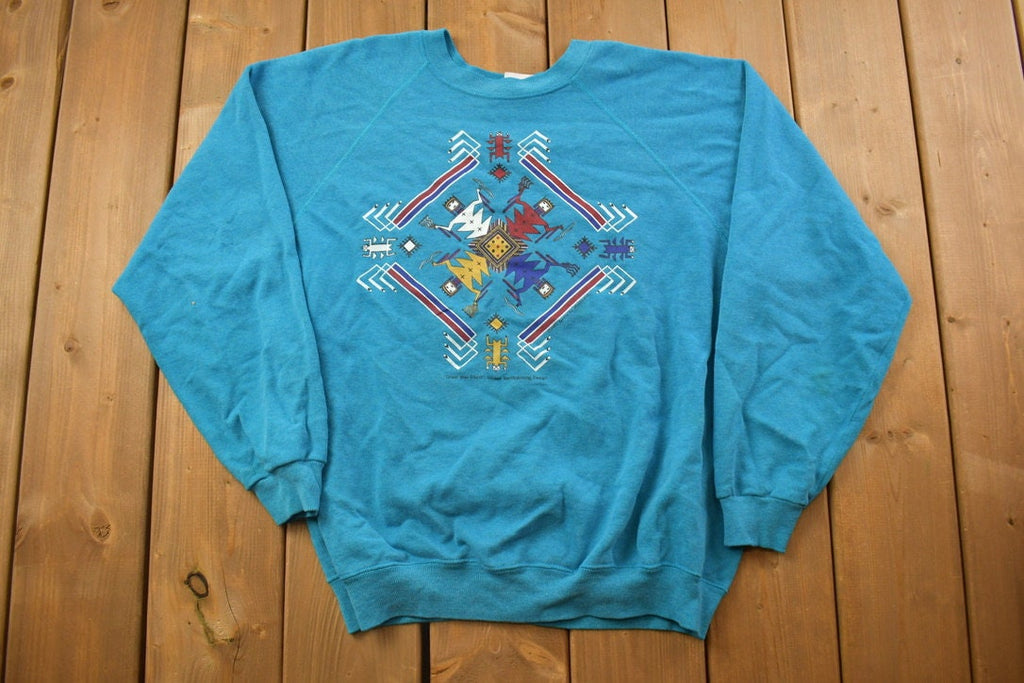 Vintage 1990s Hanes Abstract Kings Crewneck Sweatshirt