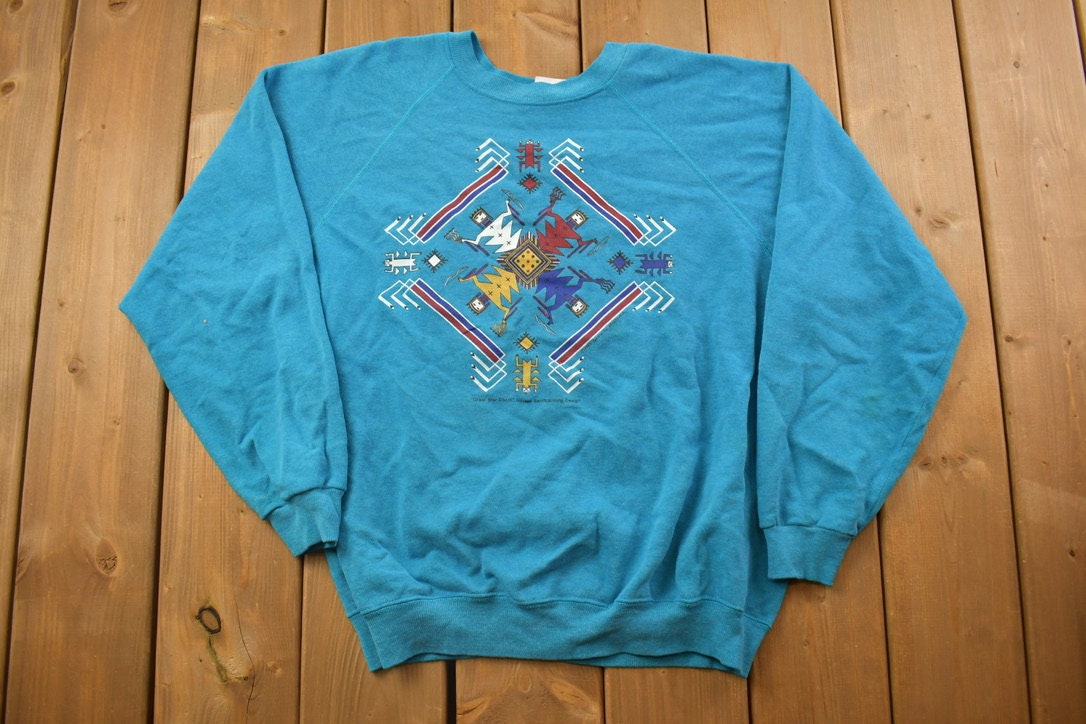 Vintage 1990s Hanes Abstract Kings Crewneck Sweatshirt
