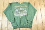 Vintage 1990s Buckhorn Outfitters Crewneck Sweatshirt Made IN USA Mens XL