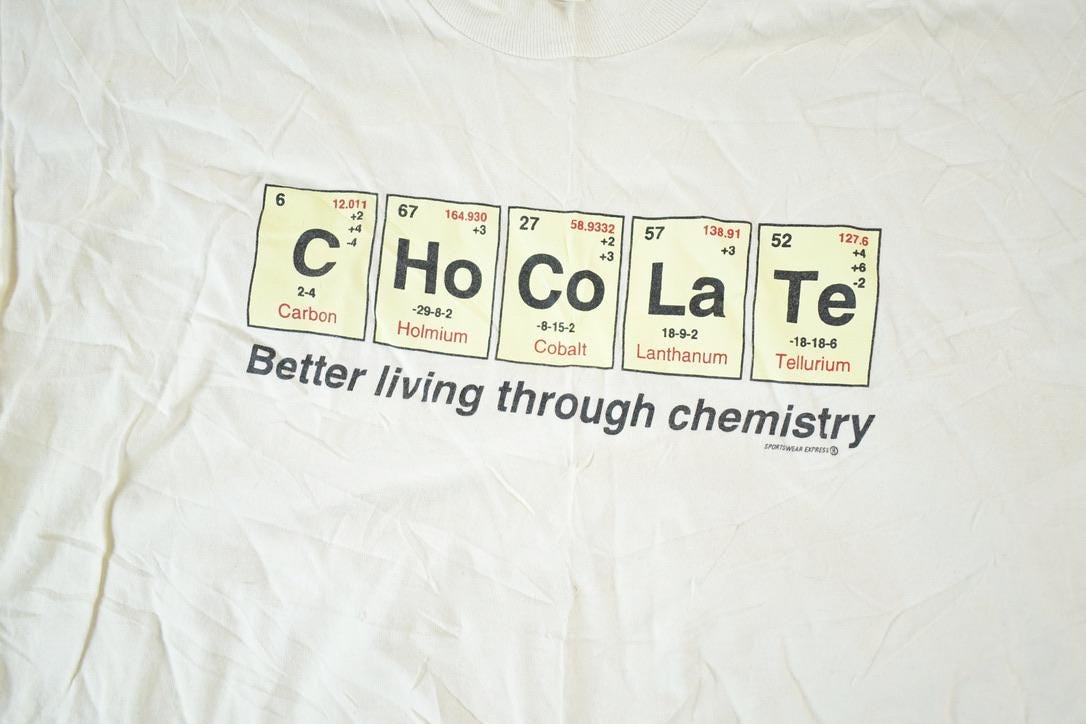 Vintage 90s Chocolate Chemistry T-Shirt - Made in USA