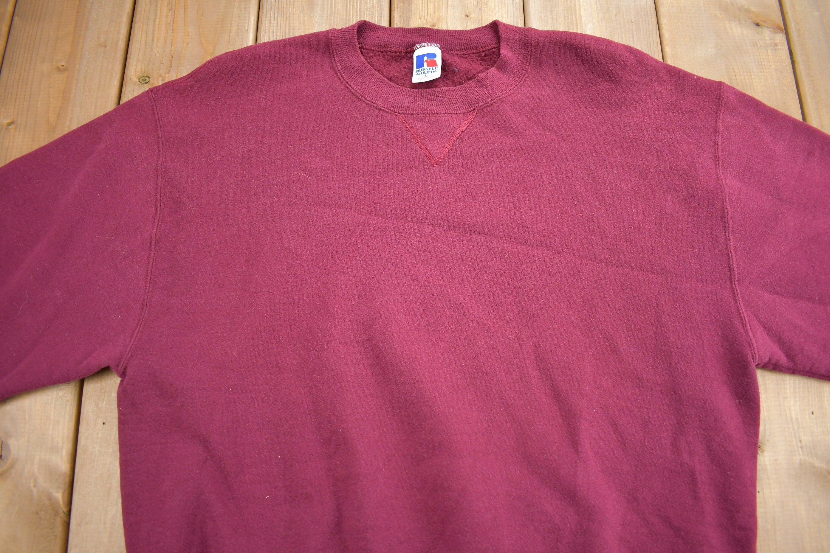 Vintage 1990s Russell Athletics Blank Crewneck Sweatshirt