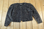 Vintage 1960s Sequin Fancy Button Up Shirt