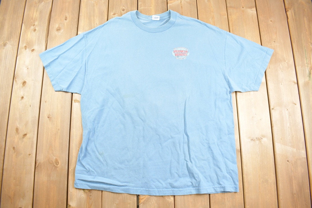 Vintage 1990s Redneck Words To Live By Mayonnaise Graphic T Shirt