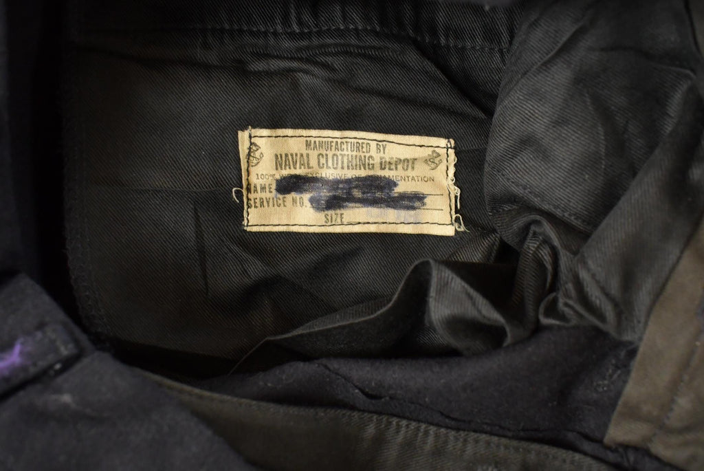 Vintage 1940s US Navy Bell Bottom Pants, Men's 30 x 32, Laced Fly