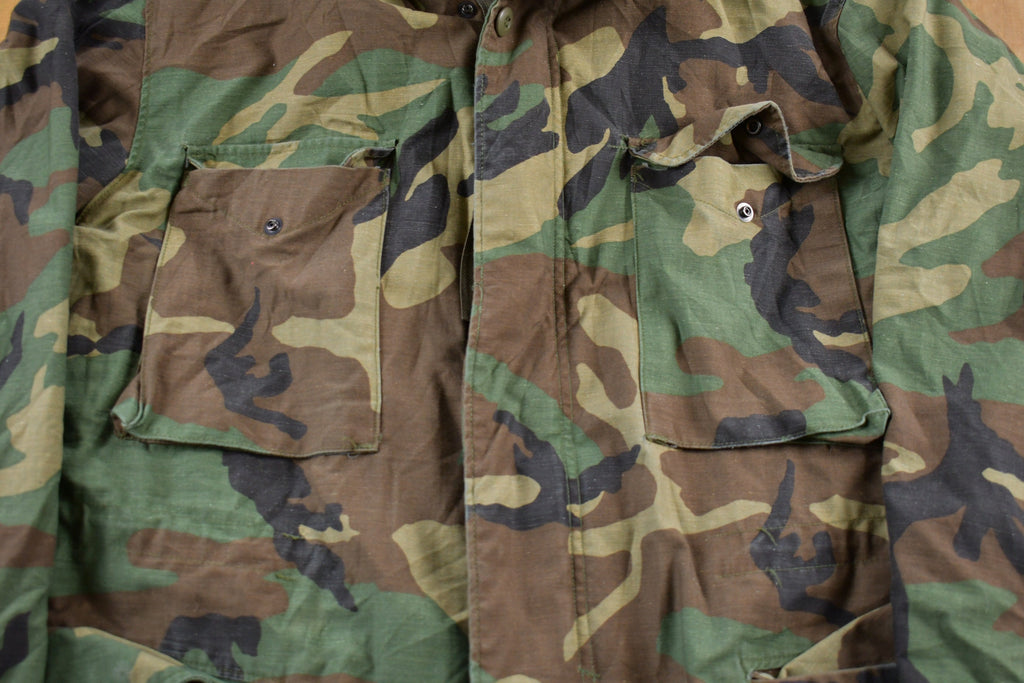 Vintage 2000 Camo Military Field Jacket