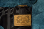 Vintage 1980s The Olde Hide House Suede Leather Fur Coat