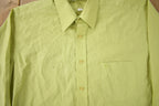 Vintage 1990s Pierre Cardin Green Button Up Dress Shirt