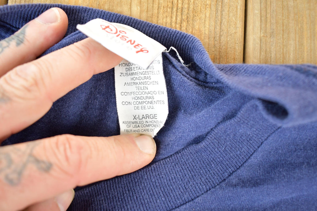 Vintage 1990s Mickey Mouse Disney Cartoon Promo Longsleeve T-Shirt Mens L