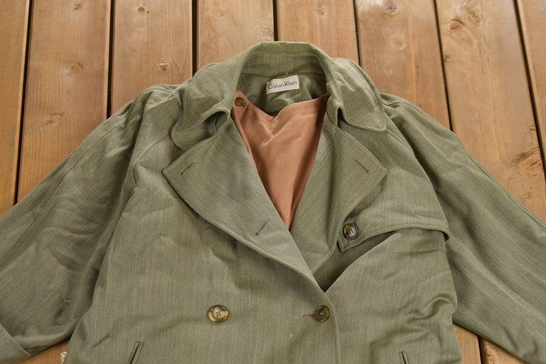 Vintage 1980s Calvin Klein Trench Coat
