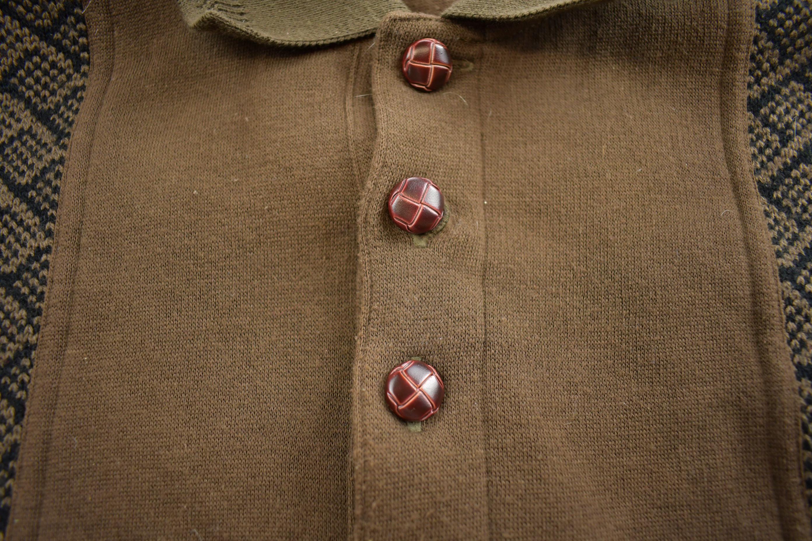 Vintage 1990s Safe Harbor Blank Button Up Sweater Made In USA