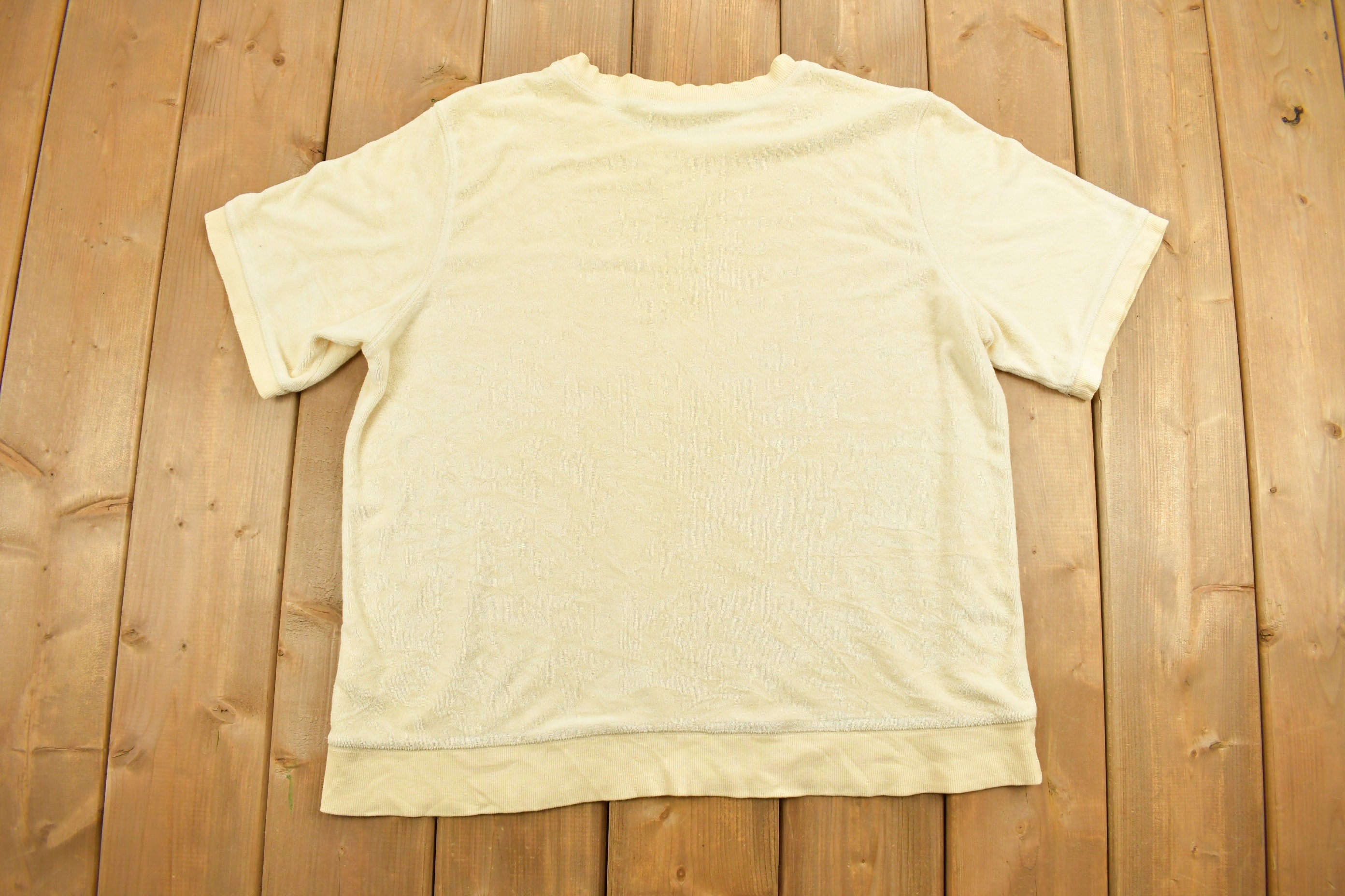 Vintage 1990s D&CO Knitted Short Sleeve Crewneck Sweater