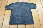 Vintage Y2K The Mountain Dolphins Moon Tie Dye T-Shirt Mens S / 2000s Streetwear / 00s Animal Tee / Liquid Blue