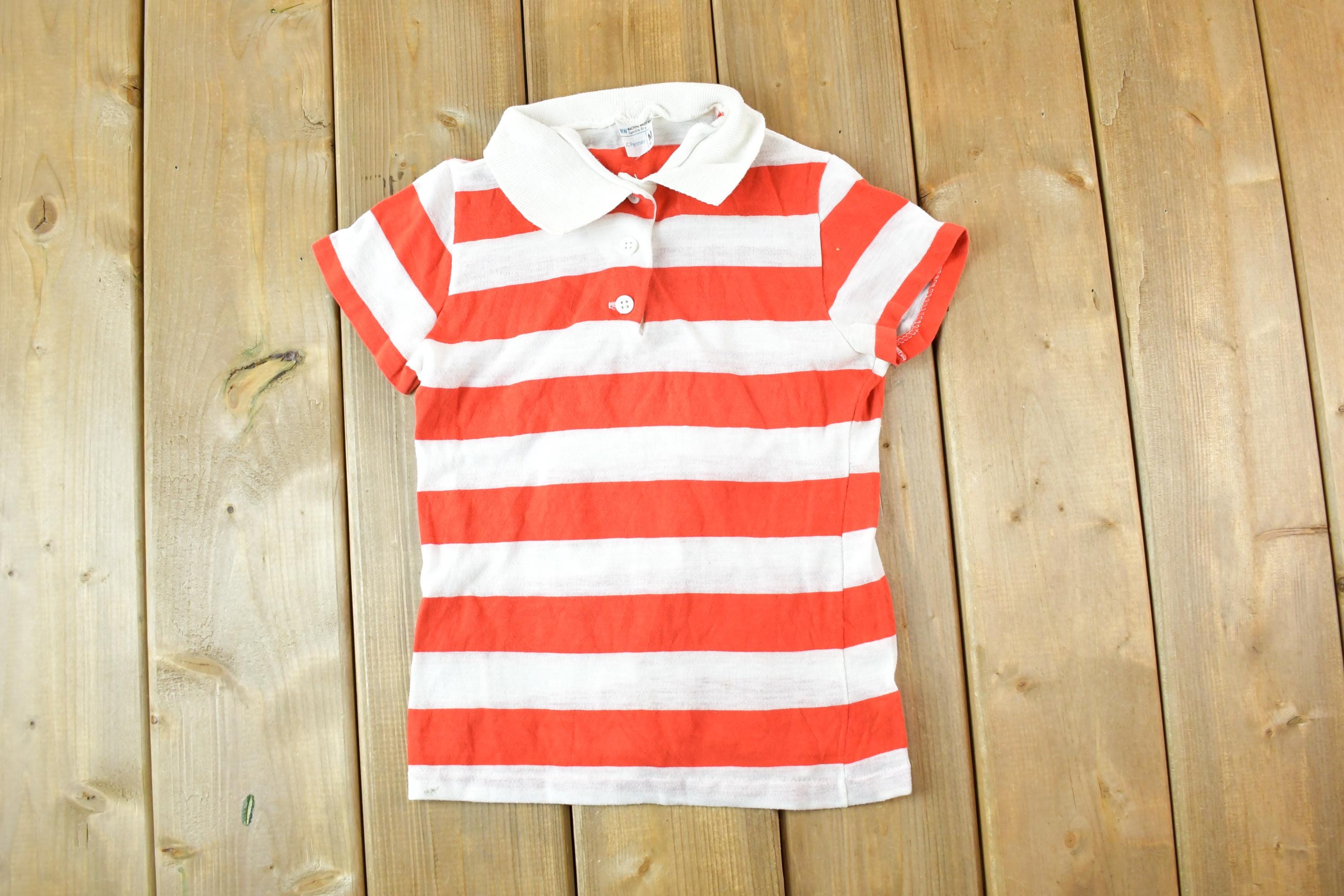 Vintage 1980s JCPenney Quarter Button Up Shirt Youth Small