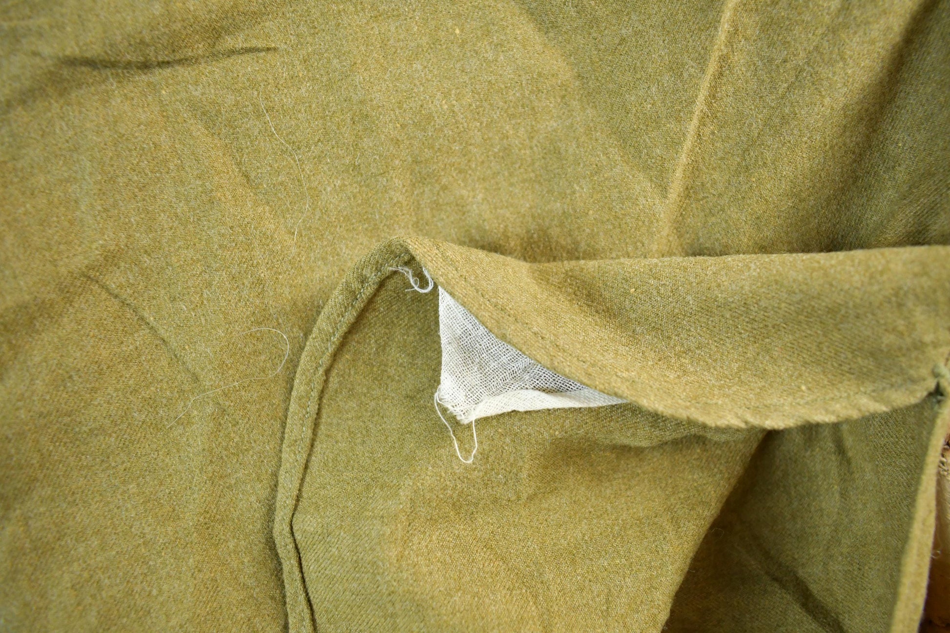 Vintage 1940s Military Button Up Shirt Men's Medium