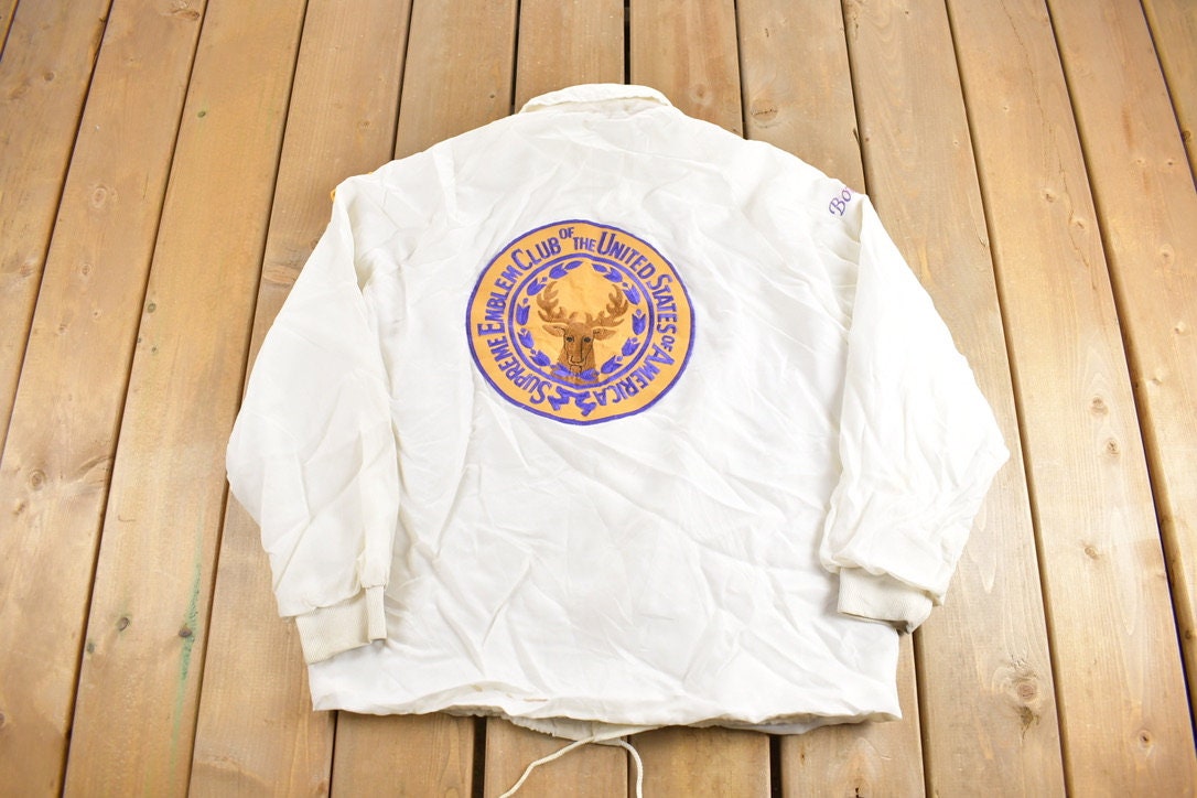 Vintage 1990s Supreme Emblem Club Windbreaker Jacket