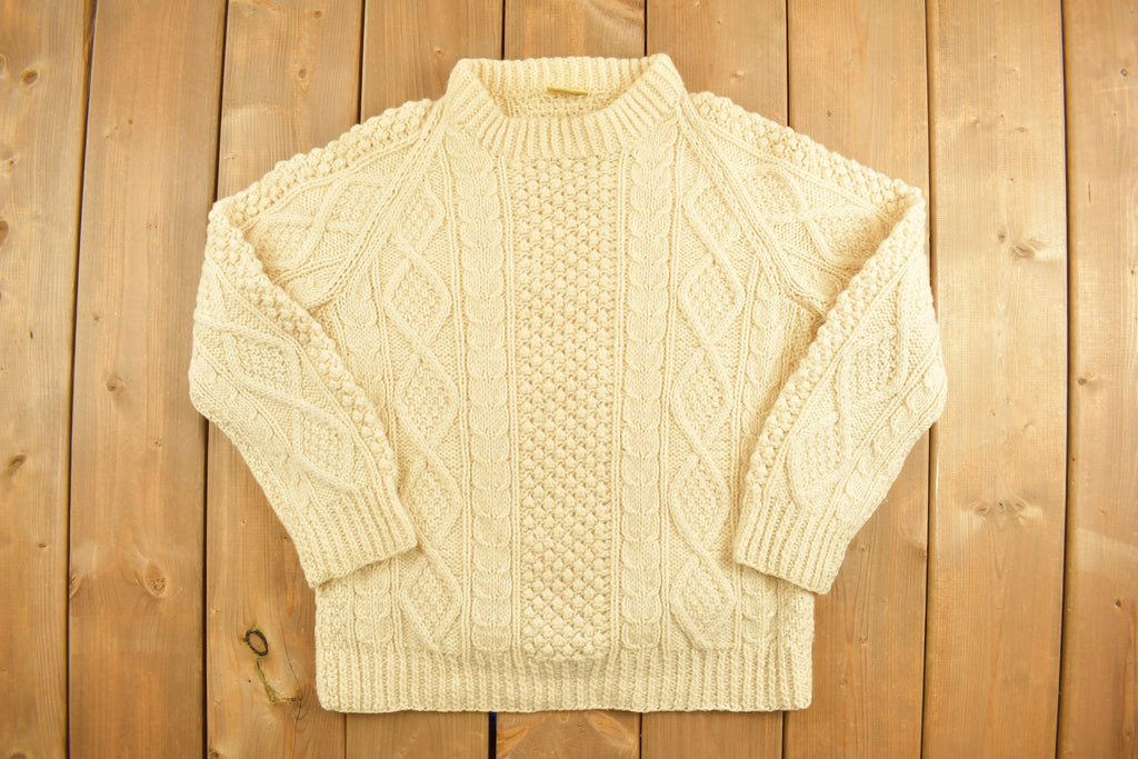 Vintage 1980s Bonner of Ireland Cable Knitted Sweater
