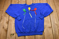 Vintage 1980s Patchwork Birthday Balloon Crewneck Sweatshirt