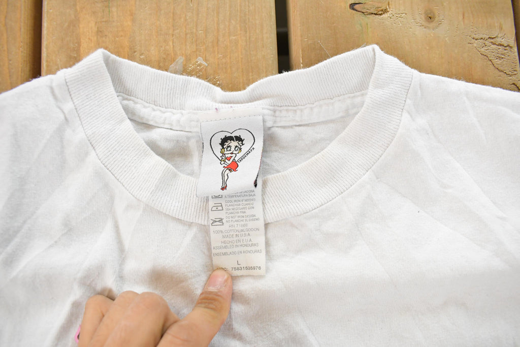 Vintage 1990s Betty Boop Can't Behave Cartoon Promo T-Shirt Men's Large