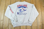 Vintage 1990s Helicopter Air Care Crewneck Sweatshirt Made In USA