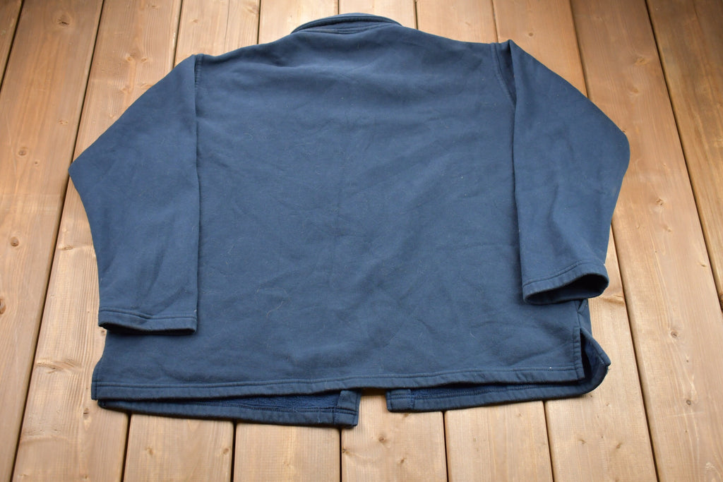Vintage 1990s Cute Cat Patchwork Fleece Sweater