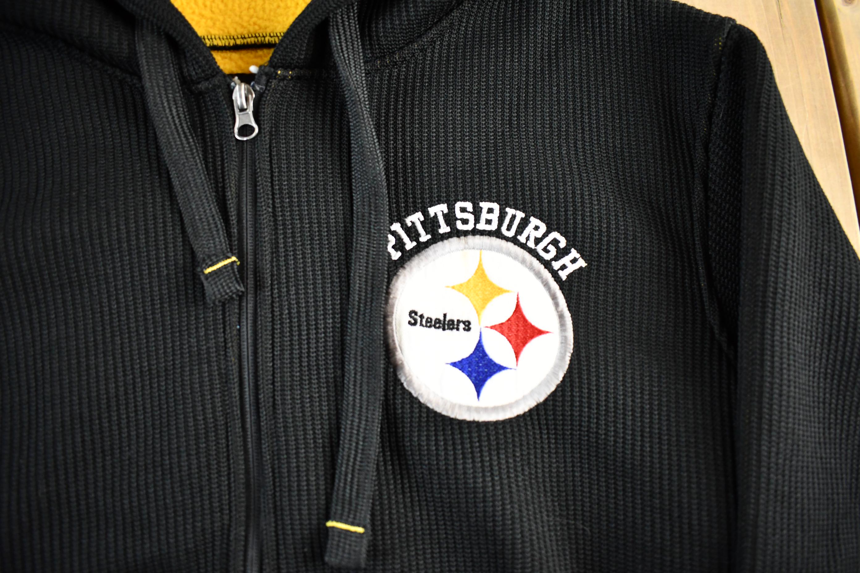Vintage 2000s Pittsburgh Steelers NFL Full Zip Hoodie Men's Small