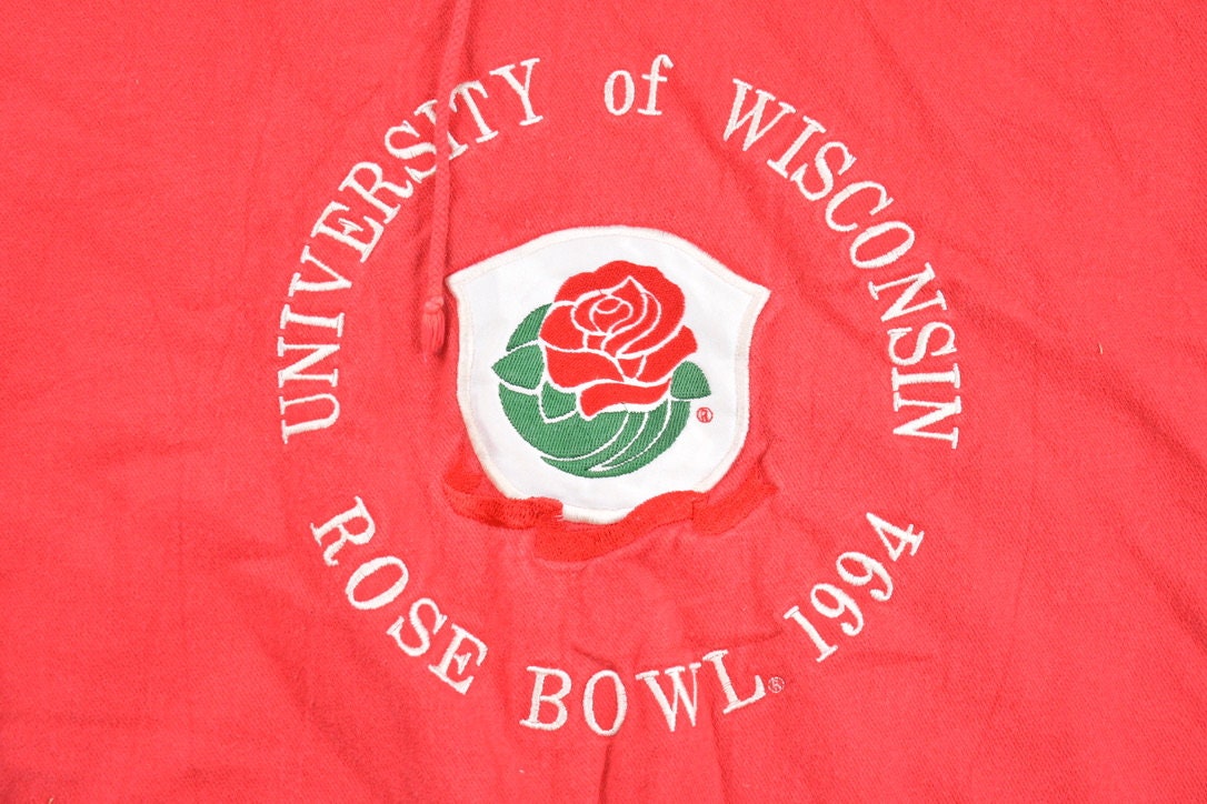 Vintage 1994 University Of Wisconsin Rose Bowl Collegiate Hoodie