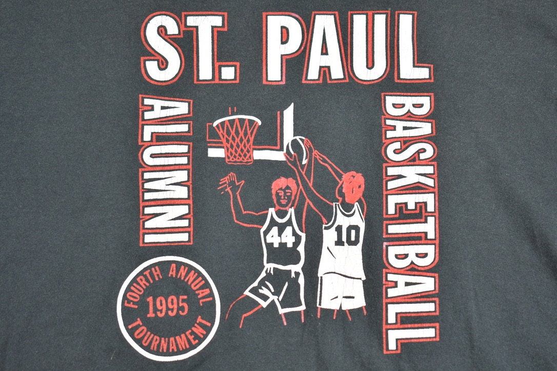 Vintage 1995 St Paul Basketball Graphic T-Shirt