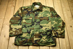 Vintage 1990s Camo Military Field Jacket