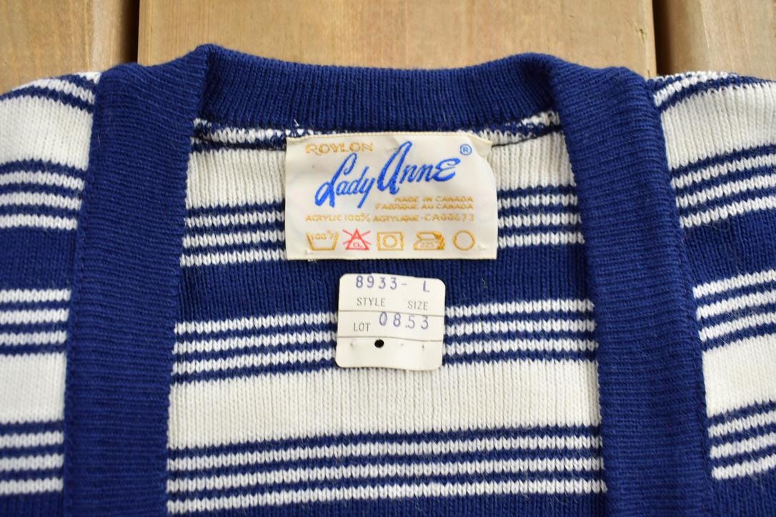 Vintage 1960s Roylon Lady Anne Knit Women's Button Up Shirt