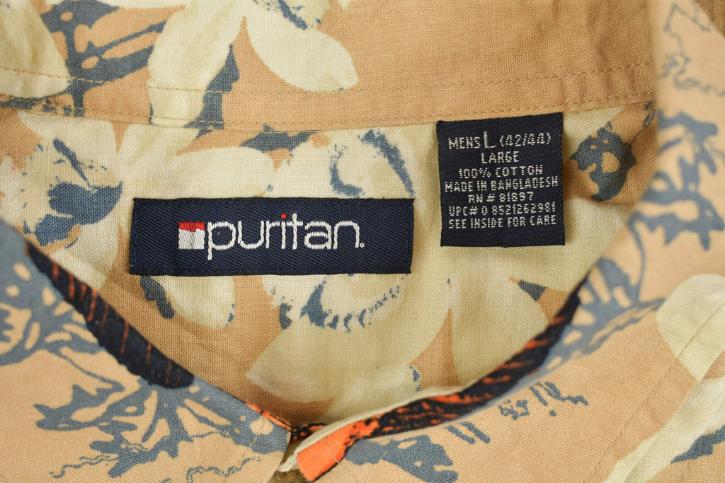 Vintage 1990s Puritan Fishing Swordfish Button Up Shirt