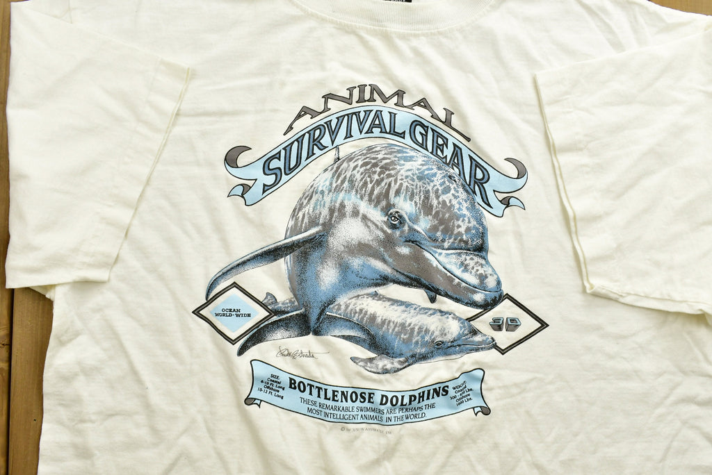 Vintage 90's Bottlenose Dolphin Animal T-Shirt
