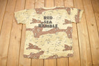 Vintage 1990s Mermais Red Sea Rumble Desert Camo Graphic T Shirt
