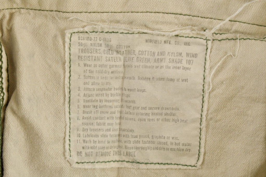 Vintage Military Green Khaki Pants