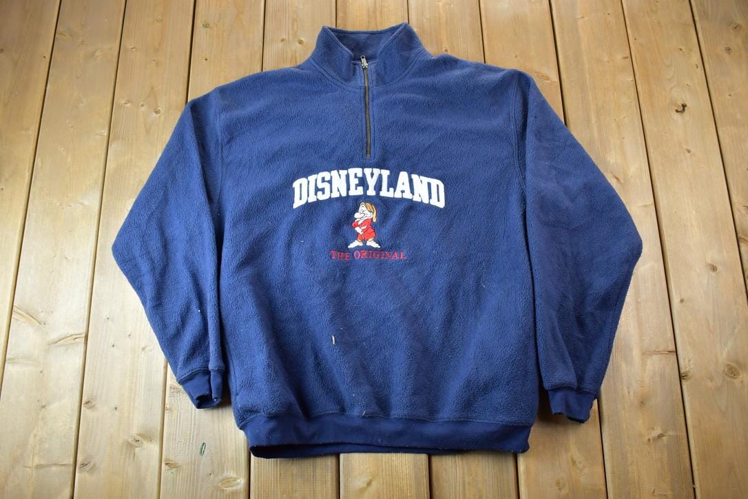 Vintage 1990s Disneyland The Original Grumpy Disney Fleece Crewneck